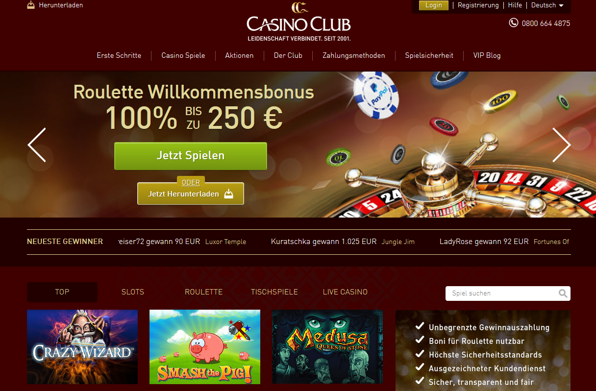 Online Casino Club Betrug